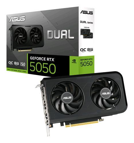 ASUS DUAL-RTX5050-O8G NVIDIA GEFORCE RTX 5050 8 GB GDDR6 DLSS4 DUAL FAN PCI Express 5.0 1 x HDMI 3 x DISPLAYPORT